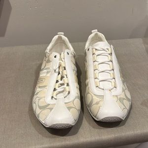 White coach sneakers
